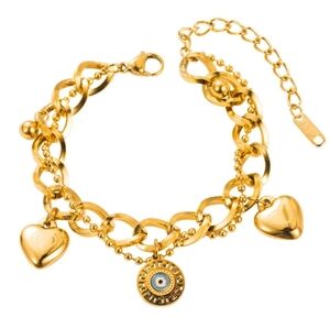 Modern Stainless Steel Bracelet, gold color